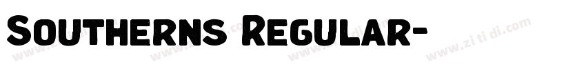 Southerns Regular字体转换 Southerns Regular字体转换